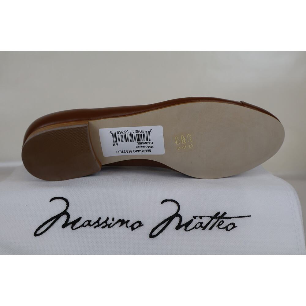 Massimo Matteo Domenique Ballerina Women's Caramel Brown Leather Size 8M - Picture 5 of 8